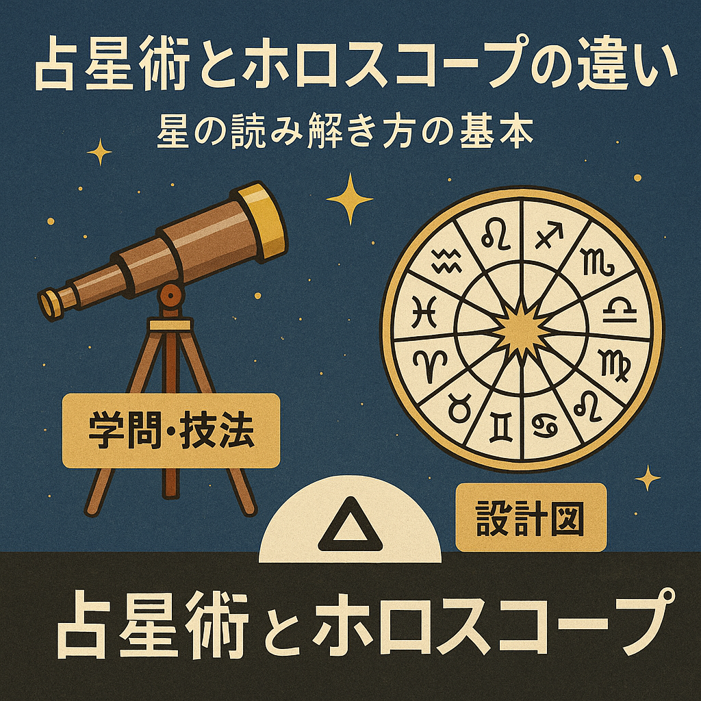 占星術とホロスコープの違いのイメージ｜URANAI TOWN